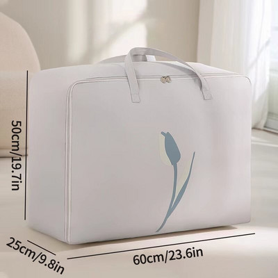 Geantă mare de depozitare a hainelor Organizator dulap Oxford Geantă matlasată pliabilă Pătură rezistentă la apă Organizator plapumă Organizator dulap