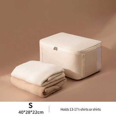 Geantă mare de depozitare a hainelor Organizator dulap Oxford Geantă matlasată pliabilă Pătură rezistentă la apă Organizator plapumă Organizator dulap