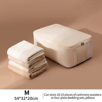 Geantă mare de depozitare a hainelor Organizator dulap Oxford Geantă matlasată pliabilă Pătură rezistentă la apă Organizator plapumă Organizator dulap