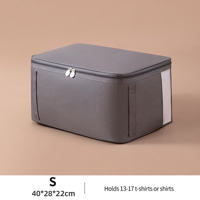 Geantă mare de depozitare a hainelor Organizator dulap Oxford Geantă matlasată pliabilă Pătură rezistentă la apă Organizator plapumă Organizator dulap