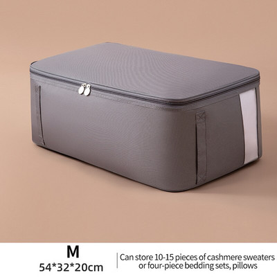 Geantă mare de depozitare a hainelor Organizator dulap Oxford Geantă matlasată pliabilă Pătură rezistentă la apă Organizator plapumă Organizator dulap