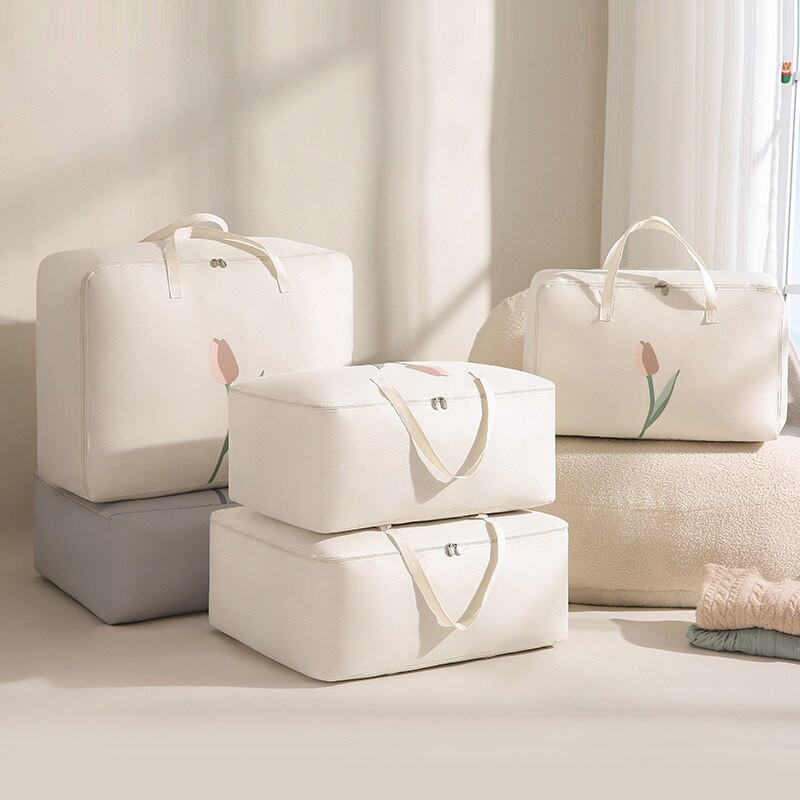 Geantă mare de depozitare a hainelor Organizator dulap Oxford Geantă matlasată pliabilă Pătură rezistentă la apă Organizator plapumă Organizator dulap