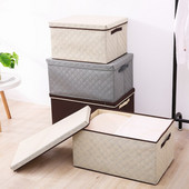 Többfunkciós összecsukható tárolódoboz, nem szőtt ruha játékok könyvek rendszerező konténer Háztartási kellékek rendszerezési kiegészítők