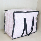 Vastagított átlátszó ruházat paplan tároló táska háztartási gardrób Ruha porzsák Mozgatás Hordozható csomagolótáska Utazási tárolás