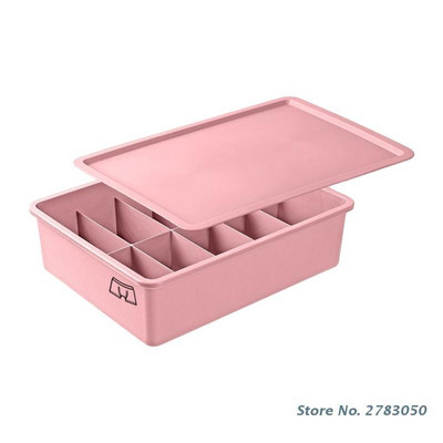 Κουτί αποθήκευσης εσωρούχων με κάλτσες διαμέρισμα με καπάκι Σουτιέν παντελόνι Οργάνωση για ντουλάπα υπνοδωματίου στο σπίτι Οργάνωση ντουλάπας