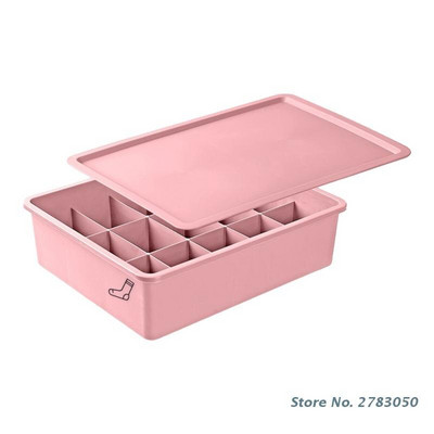 Κουτί αποθήκευσης εσωρούχων με κάλτσες διαμέρισμα με καπάκι Σουτιέν παντελόνι Οργάνωση για ντουλάπα υπνοδωματίου στο σπίτι Οργάνωση ντουλάπας