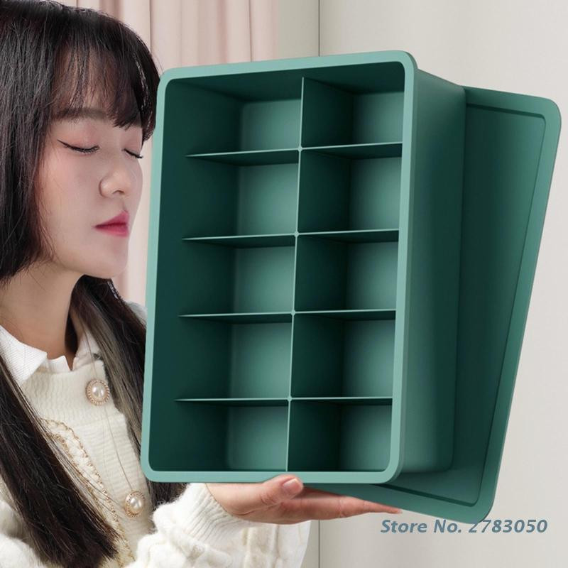 Κουτί αποθήκευσης εσωρούχων με κάλτσες διαμέρισμα με καπάκι Σουτιέν παντελόνι Οργάνωση για ντουλάπα υπνοδωματίου στο σπίτι Οργάνωση ντουλάπας