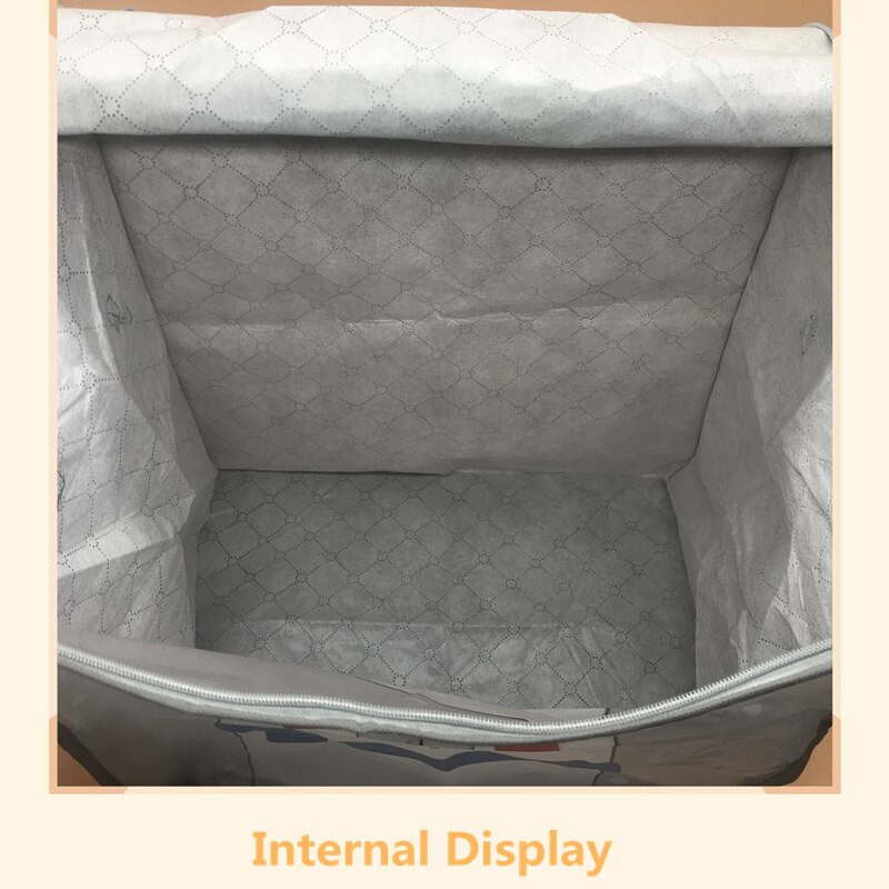 Cutie pliabilă portabilă de îmbrăcăminte cu desene animate, pernă pliabilă, cuvertură, pătură, garderobă, bunuri de uz casnic, depozitare sub pat, capacitate mare