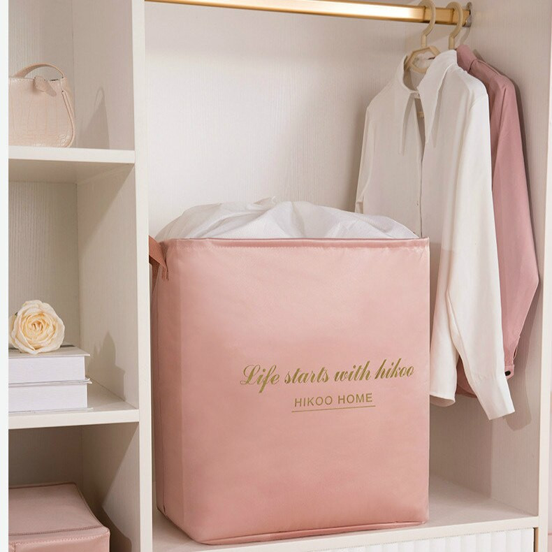 Geantă de depozitare pentru haine cu șnur pliabil de mare capacitate, sub pat, cuvertură, pernă, dulap, organizator, pungă rezistentă la praf.