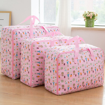 Saci de depozitare pliabile din pânză Oxford mare, rezistentă la apă, dulap, haine, pătură, organizator, geantă de dulap, pilota, pernă, organizare acasă