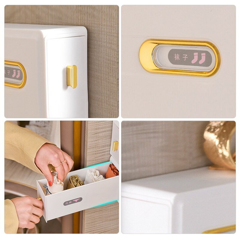 Sieninė apatinių drabužių laikymo dėžutė spintai 6 tinklelio apatinės kelnės kojinės liemenėlės skirstytuvas dėžutės erdvę taupantis stalčių organizatorius