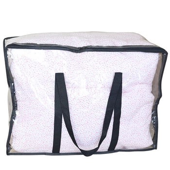 Плътна прозрачна чанта за съхранение на юргани за дрехи Водоустойчива чанта за опаковане на багаж за пътуване Гардероб Облекло Играчка Одеяло Калъф за органайзер