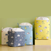 Nem szőtt rajzfilm gerenda száj paplan tároló táska nagy űrtartalmú 140 literes ruhatároló táska porálló gardrób tároló táska 70 cm