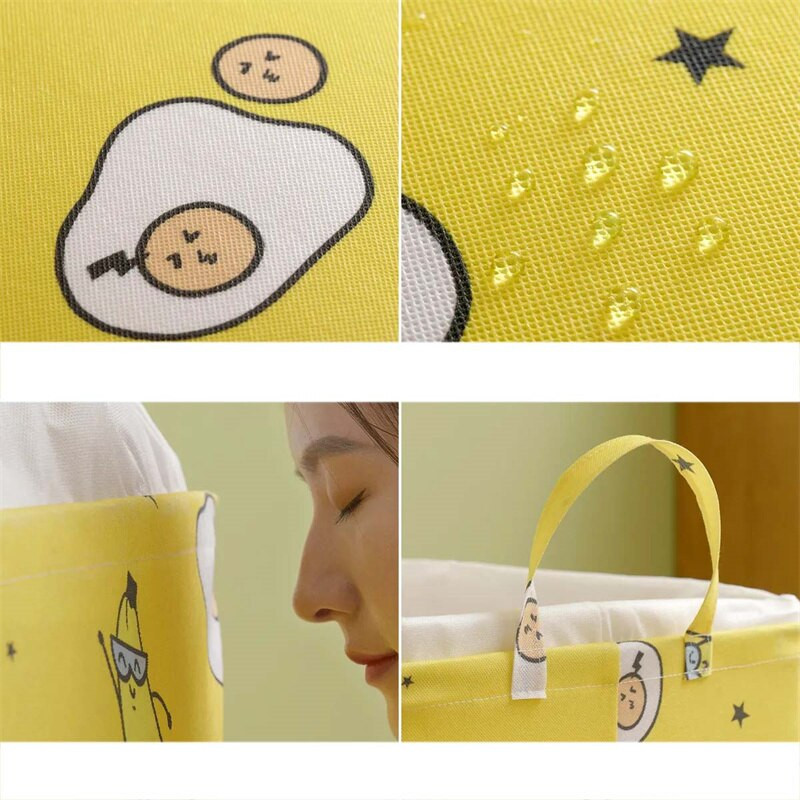 Nem szőtt rajzfilm gerenda száj paplan tároló táska nagy űrtartalmú 140 literes ruhatároló táska porálló gardrób tároló táska 70 cm