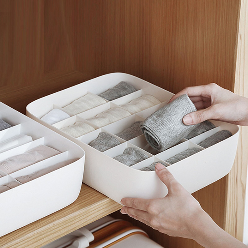 Cutii de depozitare pentru lenjerie de corp Sutien Chiloți Sosete Tricou Jucării Despărțitor sertar Dulap Organizator Dulap de acasă Cutie de organizare KI