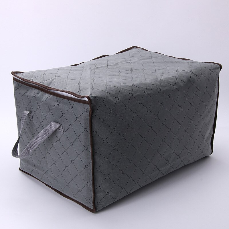 90 l sulankstomas antklodės laikymo krepšys, skaidrus langas su drabužių skyriumi Tvarkingas krepšys Trijų sluoksnių neaustinis dulkėms atsparus organizatorius