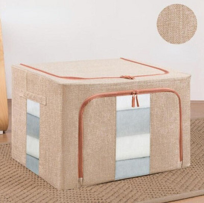 Sulankstomos spintos tvarkyklės su tvirtu metaliniu rėmu, plokštės atrama didelės talpos drabužių laikymo krepšiai, medvilninė skalbinių laikymo dėžė