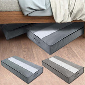 Összecsukható, nem szőtt ágy alatti tárolótáska, nagy kapacitású paplan-rendező doboz átlátszó ablakkal, vízálló ruhaporvédővel