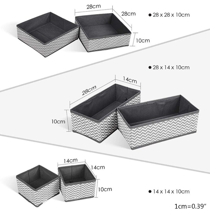 6 buc. Cutii de depozitare pentru lenjerie de corp