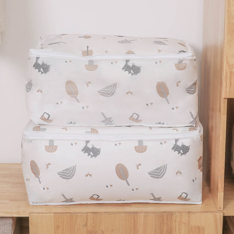 Nagy ruhák Paplan Tárolótáska Takaró Szekrény Pulóver Szervező Doboz Válogató tasakok Szekrény Konténer Utazási otthoni kellékek