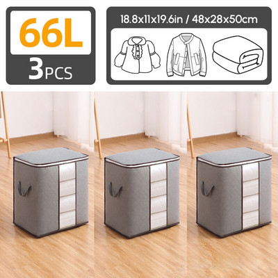 3 vnt. pakavimas antklodžių drabužių laikymo krepšys Neaustinis apdailos krepšys, kilnojamas antklodės drabužiai, pakavimas dulkių maišelis, bagažo krepšys