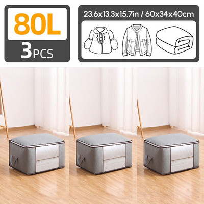 3 vnt. pakavimas antklodžių drabužių laikymo krepšys Neaustinis apdailos krepšys, kilnojamas antklodės drabužiai, pakavimas dulkių maišelis, bagažo krepšys