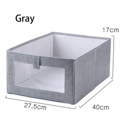 Sulankstoma apatinių drabužių laikymo dėžutė neaustinių drabužių žaislų laikymo dėžutė, taupanti vietą drabužių spintos stalčiaus apdailai