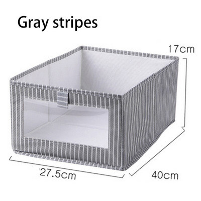 Sulankstoma apatinių drabužių laikymo dėžutė neaustinių drabužių žaislų laikymo dėžutė, taupanti vietą drabužių spintos stalčiaus apdailai