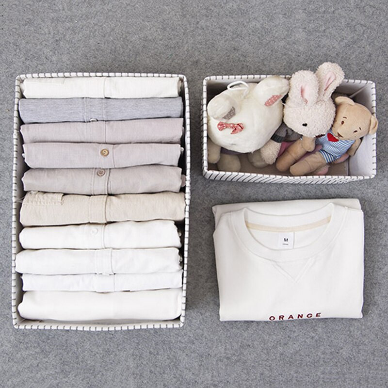 Sulankstoma apatinių drabužių laikymo dėžutė neaustinių drabužių žaislų laikymo dėžutė, taupanti vietą drabužių spintos stalčiaus apdailai