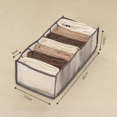 Farmer rekesz Tároló doboz Szekrény Ruha Fiók Hálós Elválasztó doboz Egymásra rakható Nadrág Fiók Elválasztó Lehet Mosható Otthon Szervező