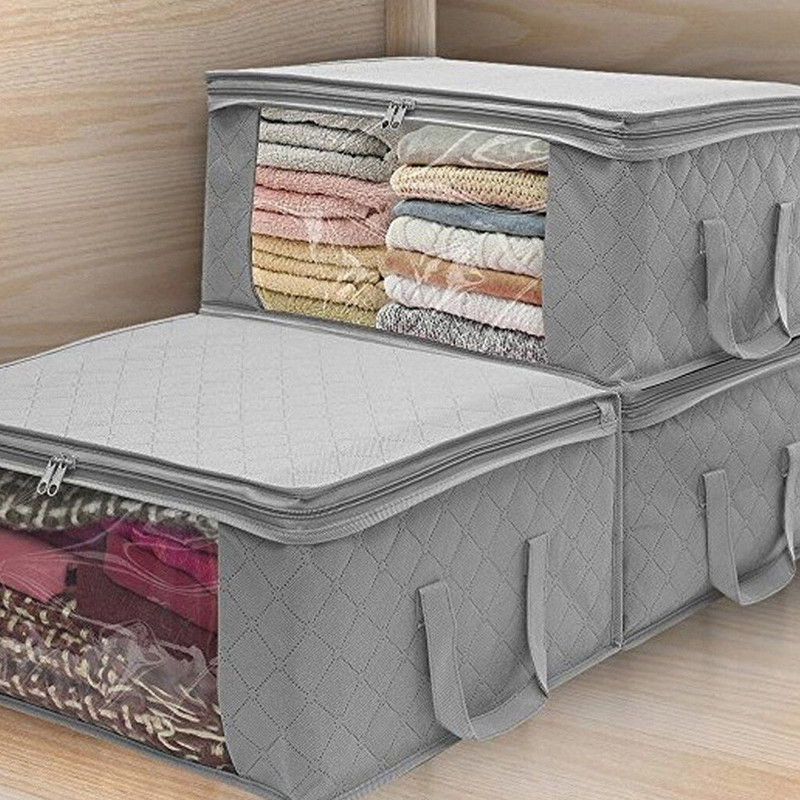 3PC Clothing Ormar Organizator Torba Odjeća Pokrivač Poplun Ormar Kutija Torba Kućna Sklopiva Organizacija Za Skladištenje Pranje Otporan na vlagu