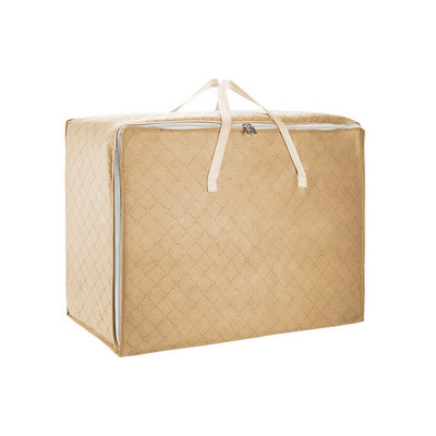 1/2 опаковки Изключително големи чанти за преместване с ципове и дръжки за носене, Устойчива чантичка за съхранение на дрехи Спестяващо място Преместване