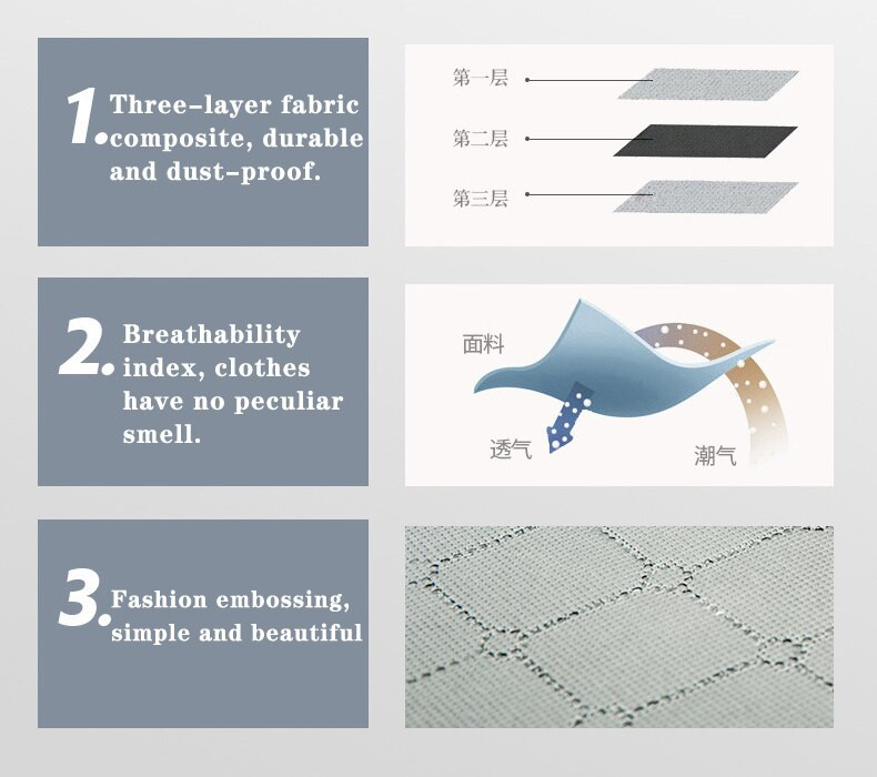 1/2 опаковки Изключително големи чанти за преместване с ципове и дръжки за носене, Устойчива чантичка за съхранение на дрехи Спестяващо място Преместване