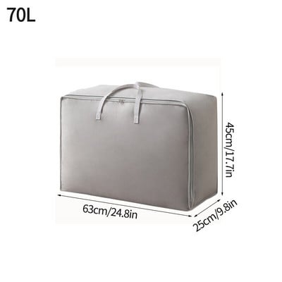 Popluna torba za pohranu odjeće Veliki netkani organizator za garderobu Vreće za prtljagu za odjeću Jednostavan organizator za ormar Prenosivi otporan na prašinu