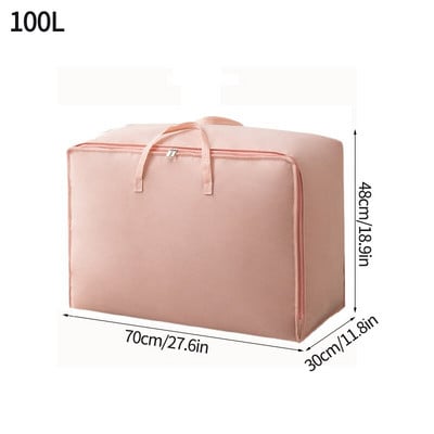 Popluna torba za pohranu odjeće Veliki netkani organizator za garderobu Vreće za prtljagu za odjeću Jednostavan organizator za ormar Prenosivi otporan na prašinu