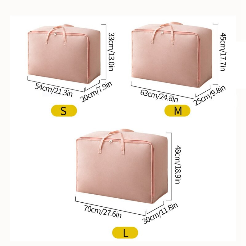 Popluna torba za pohranu odjeće Veliki netkani organizator za garderobu Vreće za prtljagu za odjeću Jednostavan organizator za ormar Prenosivi otporan na prašinu