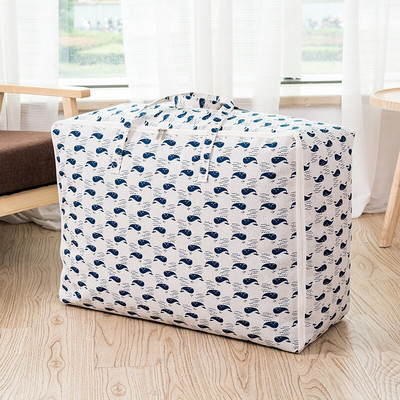 Dulap cu bufniță cu desene animate Organizator de haine, carouri nordice, din bumbac, lenjerie de pat Genți de depozitare rezistente la praf, rezistente la umiditate, lenjerie de pat pentru cămin Pachet Cont.