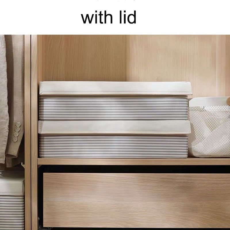 Organizator de lenjerie intima cu 24 de grile Sutien șosete Cutie de depozitare Sertar pliabil Organizator de dulap Rangement Chaussette Opbergbox cu capac