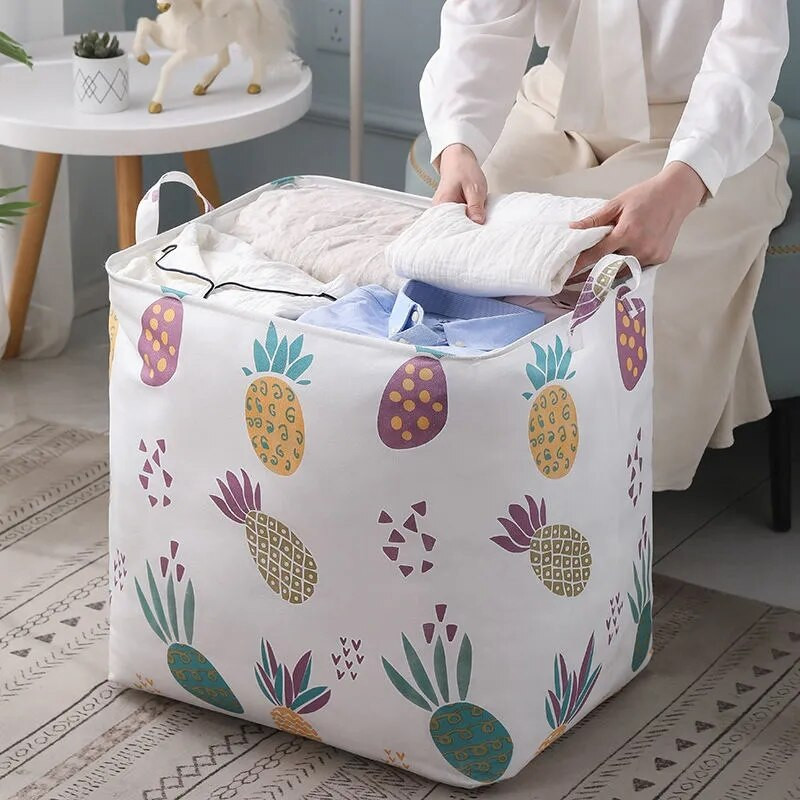 Πολυλειτουργική τσάντα αποθήκευσης παπλωμάτων ρούχων οικιακής χρήσης Μεγάλης χωρητικότητας Καλάθι αποθήκευσης βρώμικων ρούχων Beam Mouth Sundries Τσάντα οργάνωσης