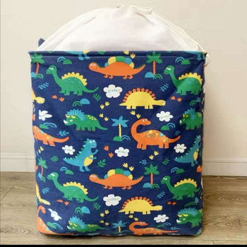 Модерно просто ленено памучно облекло Отломки Играчки Кутия за съхранение Мръсни дрехи Юрган Прахоустойчив пакет Сгъваема кошница за съхранение