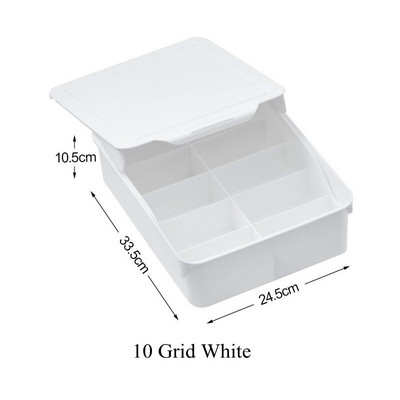 1/10/15 Grid Slide Cover Cutii de depozitare pentru lenjerie de corp cu capac Chiloți Sosete Sutien Sertare Organizator pentru Dulap Dulap Dormitor