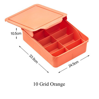1/10/15 Grid Slide Cover Cutii de depozitare pentru lenjerie de corp cu capac Chiloți Sosete Sutien Sertare Organizator pentru Dulap Dulap Dormitor