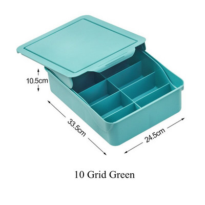 1/10/15 Grid Slide Cover Cutii de depozitare pentru lenjerie de corp cu capac Chiloți Sosete Sutien Sertare Organizator pentru Dulap Dulap Dormitor