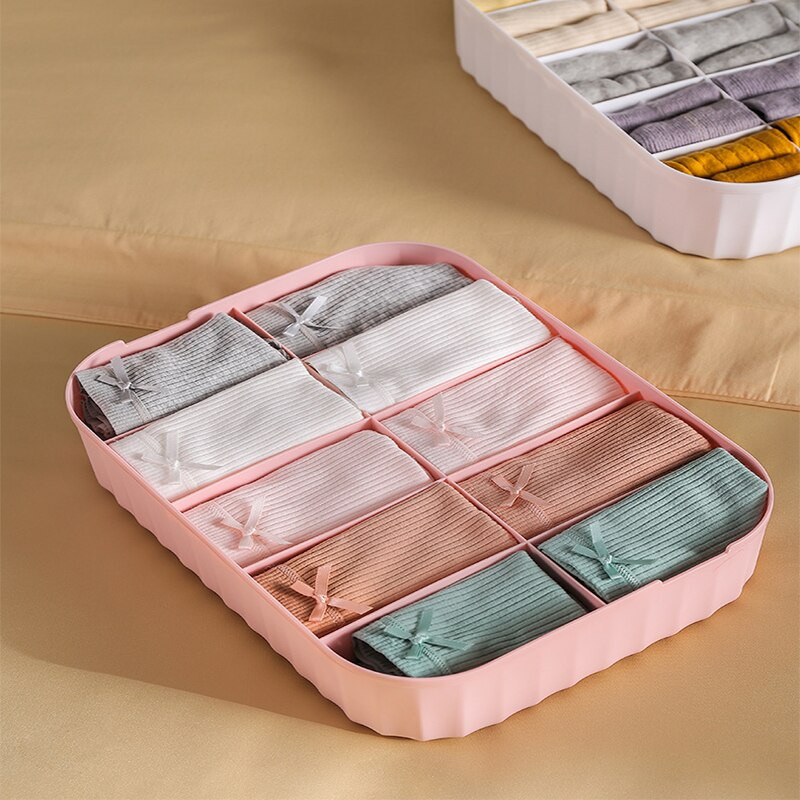 Apatinių drabužių laikymo dėžė Buitinė bendrabučio drabužių spinta kelnaitės kojinės saugojimas artefaktų liemenėlės organizatorius