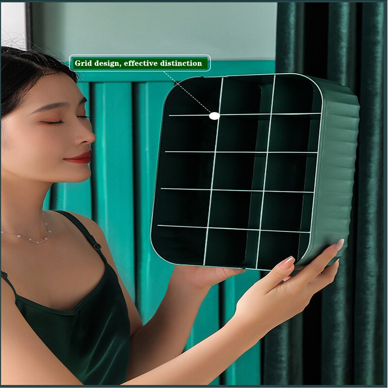 Apatinių drabužių laikymo dėžė Buitinė bendrabučio drabužių spinta kelnaitės kojinės saugojimas artefaktų liemenėlės organizatorius