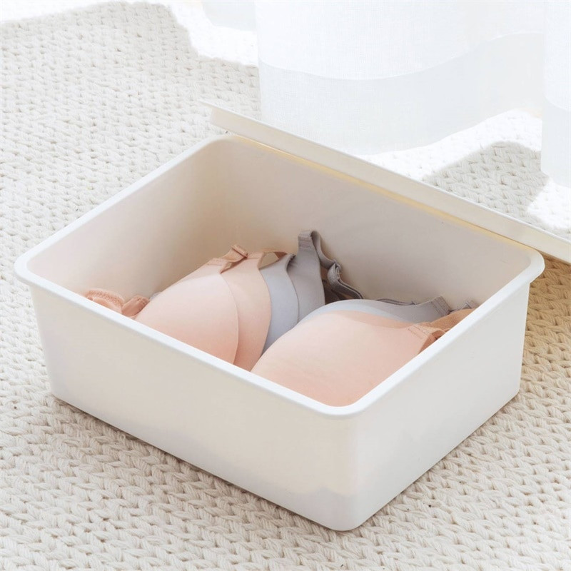 Cutie de depozitare separată pentru lenjerie intimă cu capac Sutien Sertar Organizator Despărțitori Slip Chiloți Esarfe Cravate Sosete Cutii Sutien Organizator