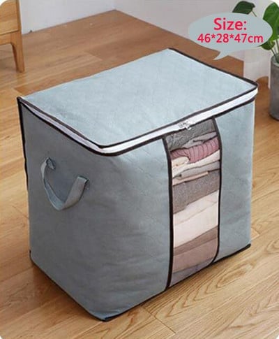 Paplan Összecsukható tárolótáskák ruhák tárolására Párna takaró Szekrény Szervező Kezdőlap Ágy alatti huzat Porálló táska Csomagoló kockák