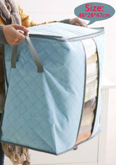 Paplan Összecsukható tárolótáskák ruhák tárolására Párna takaró Szekrény Szervező Kezdőlap Ágy alatti huzat Porálló táska Csomagoló kockák
