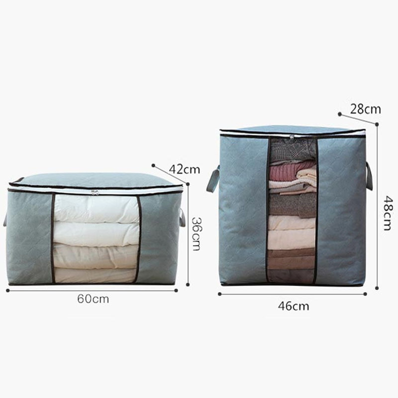 Paplan Összecsukható tárolótáskák ruhák tárolására Párna takaró Szekrény Szervező Kezdőlap Ágy alatti huzat Porálló táska Csomagoló kockák