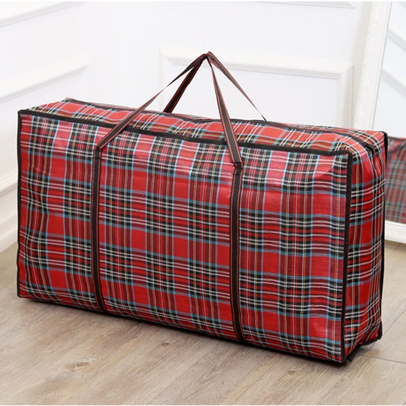 Genți de depozitare foarte mari de rezistență în carouri Genți de mutare Tote cu fermoar pentru îmbrăcăminte Pătură Genți de depozitare Cutii pentru rechizite pentru colegiu